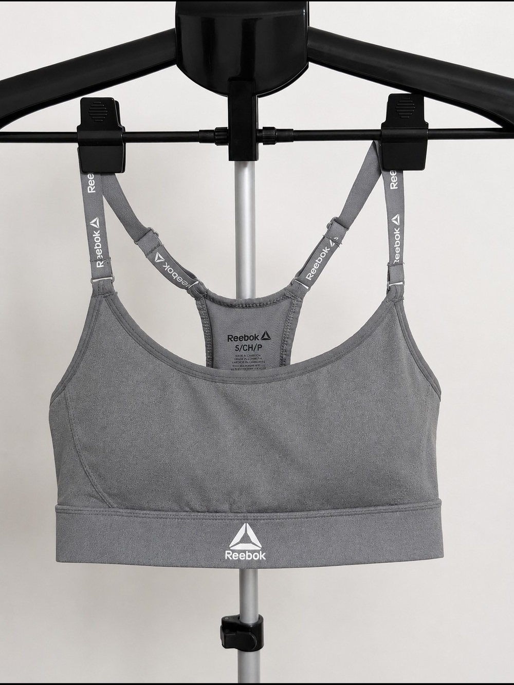 Reebok Gray Racerback Sports Bra